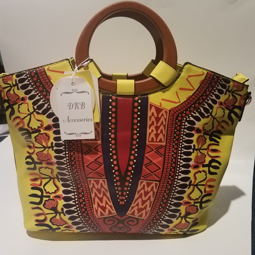 Kente Print Handbag
